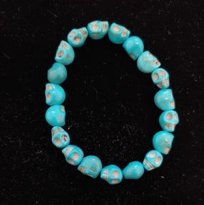 Turquoise Skull Bracelet